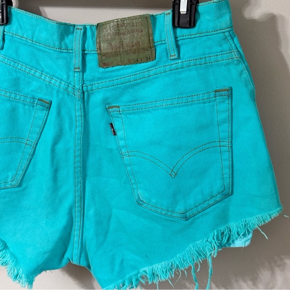 LEVI’S Vintage Custom died Cut off High Rise denim Shorts - Picture 3 of 10